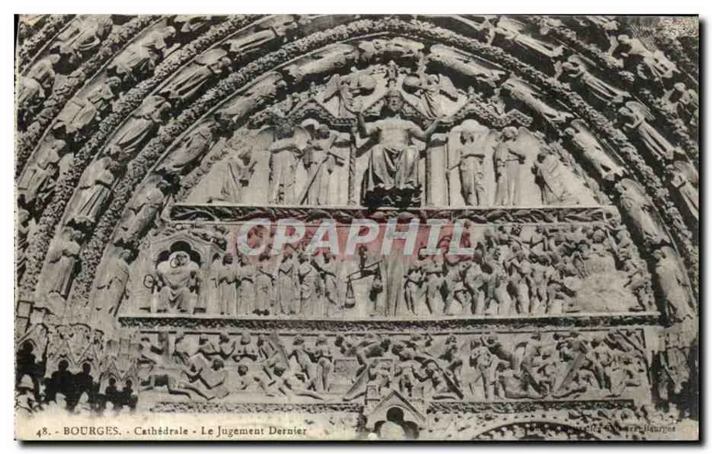 Bourges — Katedra — Ostateczny Sąd — wydawca Heurges, n°48 - Awers