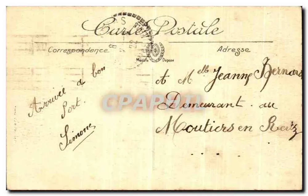NANTES — Der Cours St-André und der Place Louis XVI — LL. Verlag LL. Nr. 20 - Rückseite