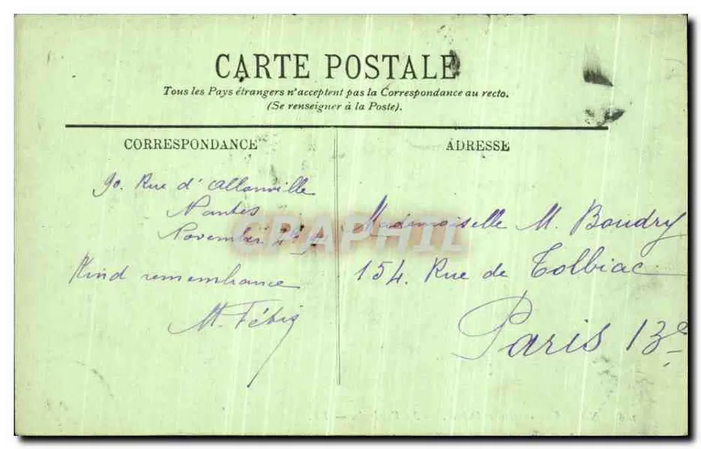 NANTES — Musée Dobrée — Wstęp — LL. — n°668 - Rewers