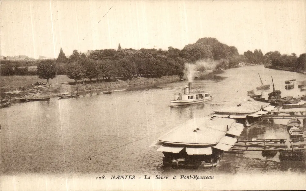 NANTES - Die Sèvre bei Pont-Rousseau — Verlag Artaud et Nozaïs, Nr. 128 - Vorderseite