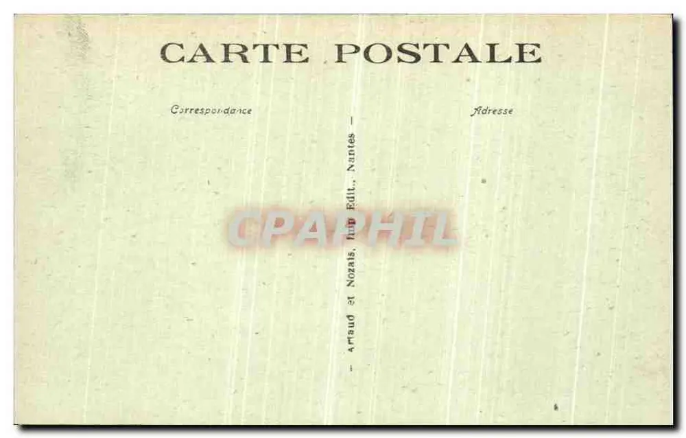 NANTES - Die Sèvre bei Pont-Rousseau — Verlag Artaud et Nozaïs, Nr. 128 - Rückseite