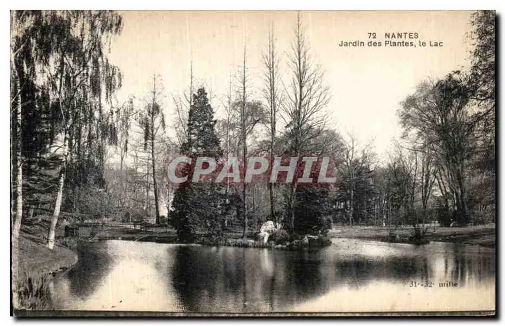 Garten der Pflanzen, der See — Nantes — F. Chapeau, Verlag, Nantes - Vorderseite