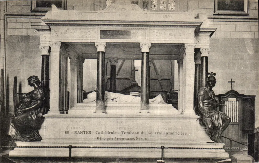 Nantes - Kathedrale - Grab des Generals Lamoricière — Héliotypie Armoricaine, Nantes - Vorderseite