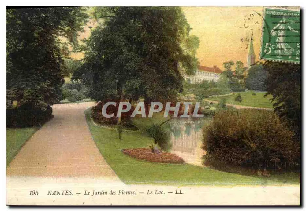 NANTES — Der Botanische Garten — Der See — LL - Vorderseite