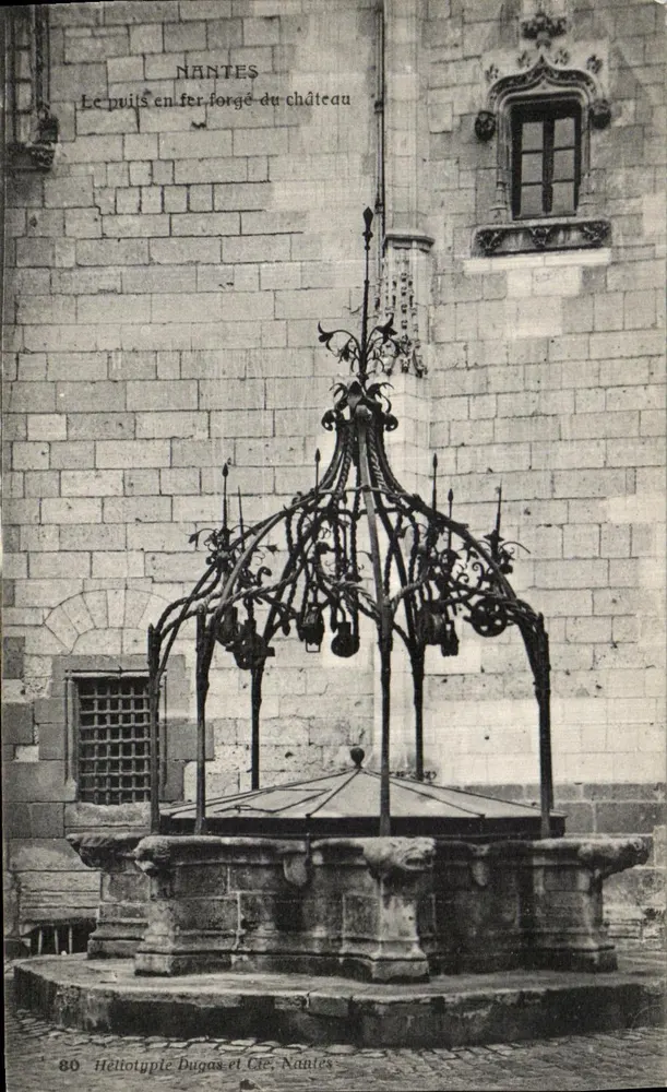 Nantes — Het ijzeren poel van het kasteel — Hélototype Dugas et Cie, Nantes, n°80 - Voorkant