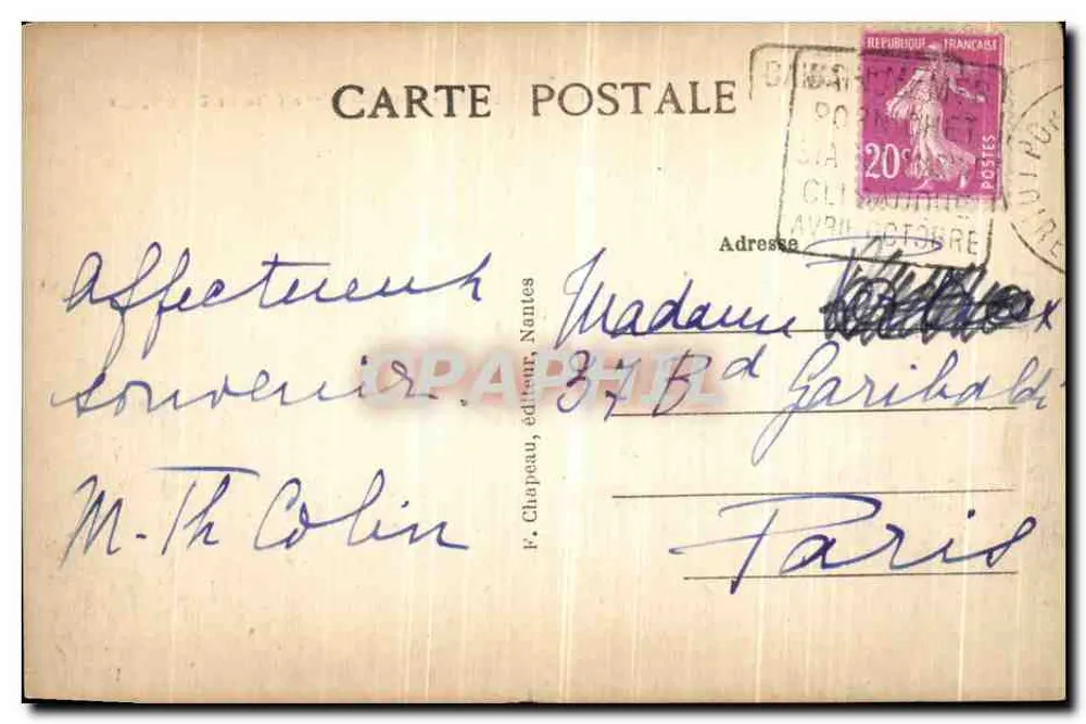 Pornichet (Loire-Inf.) — Na wybrzeżu Congrigoux — F. Chapeau, n°17 - Rewers