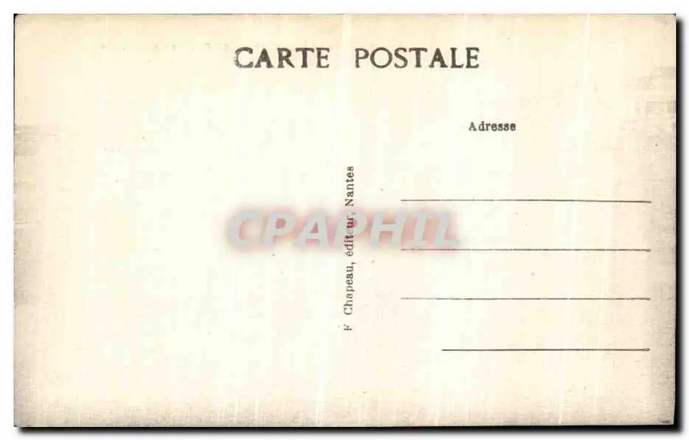 Pornichet (Loire-Inf.) — A Praia em Direção à Ponta — F. Chopeau, Nantes - Verso