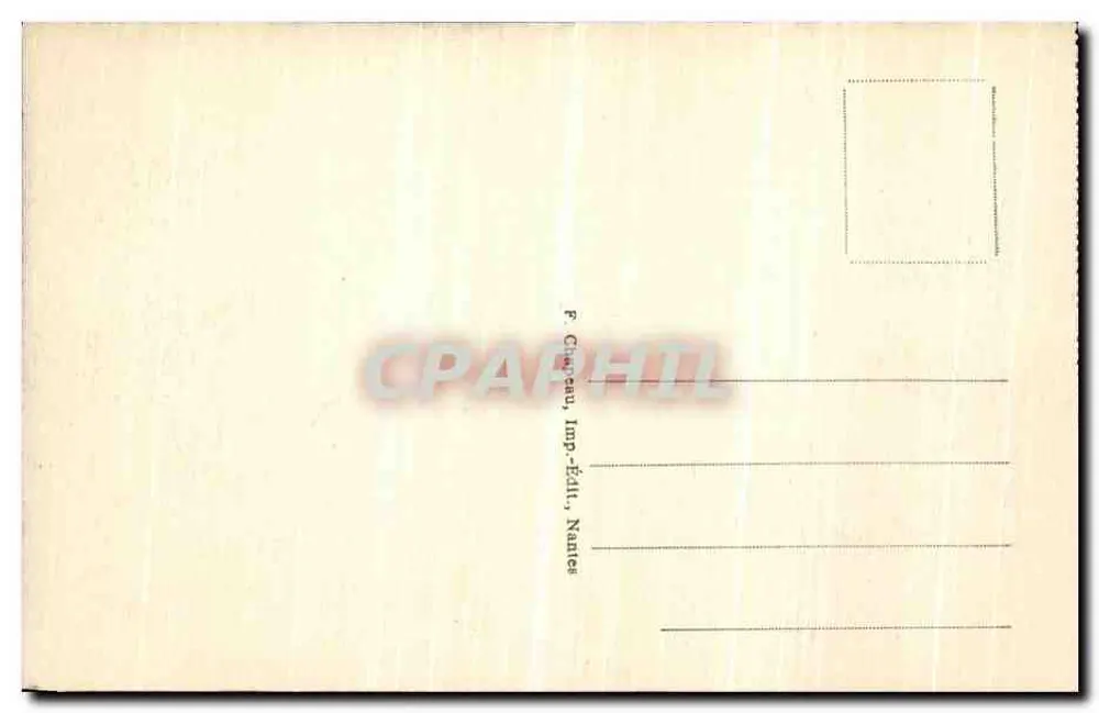 Pornichet (Loire-Inf.) — Die Strände, Richtung Alt-Pornichet — F. Chineau, Verlag Nantes - Rückseite