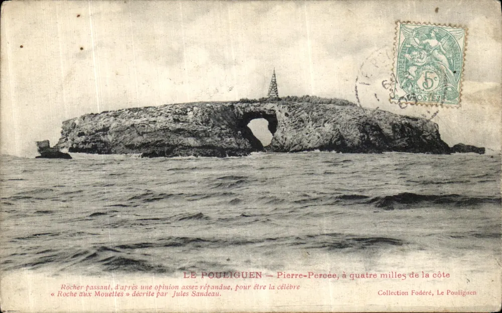 Le Pouliguen — Pierre-Percée, vier Meilen von der Küste entfernt — Sammlung Fodéré - Vorderseite