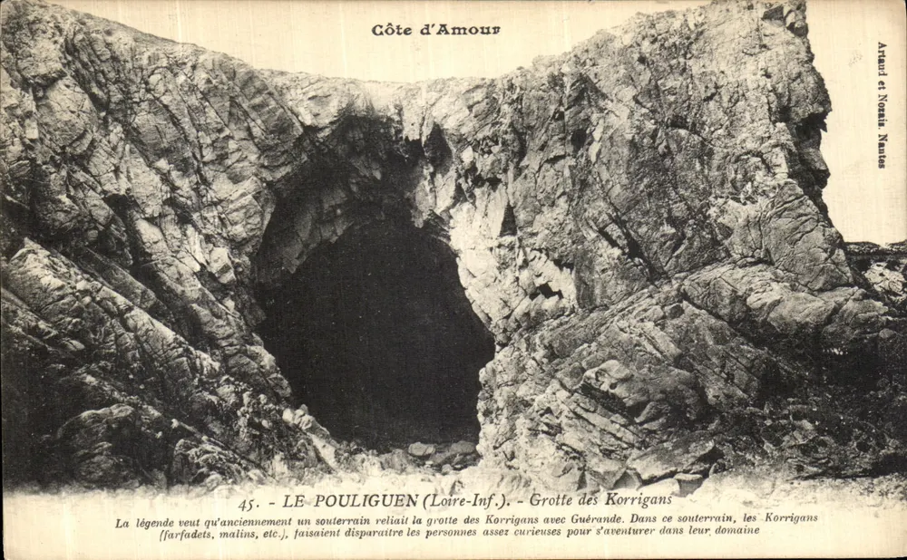 LE-POULIGUEN (Loire-Inf.) — Höhle der Korrigans — Arnaud et Noëlle Maries - Vorderseite