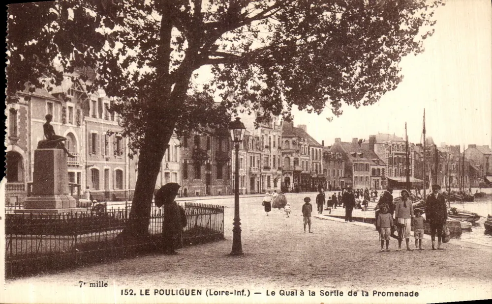 Le Pouliguen (Loire-Inf.) — Der Kai am Ende der Promenade — 7e mille, Nr. 152 - Vorderseite