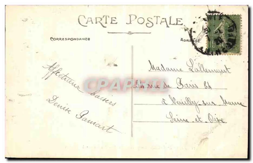 Le Pouliguen (Loire-Inf.) — Das Meer, das an den Felsen bricht — Artaud et Nozais, Nantes, Nr. 55 - Rückseite