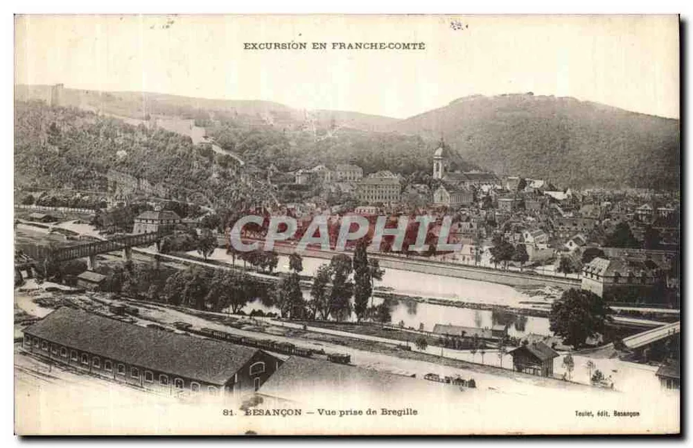 Besançon — Uitzicht genomen vanuit Bregille — Teuliet, uitgave Besançon - Voorkant