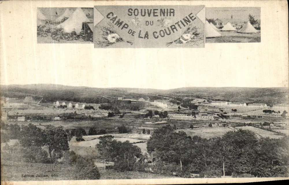 Camp de La Courtine — Erinnerung — Édition Julian, 1911 - Vorderseite