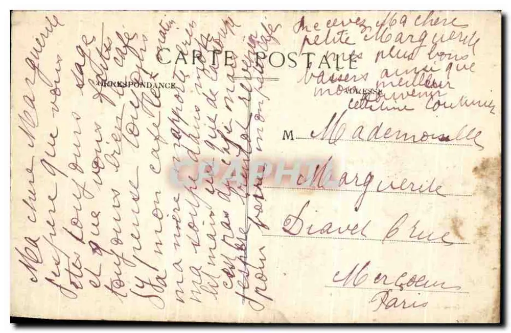 Camp de La Courtine — Erinnerung — Édition Julian, 1911 - Rückseite