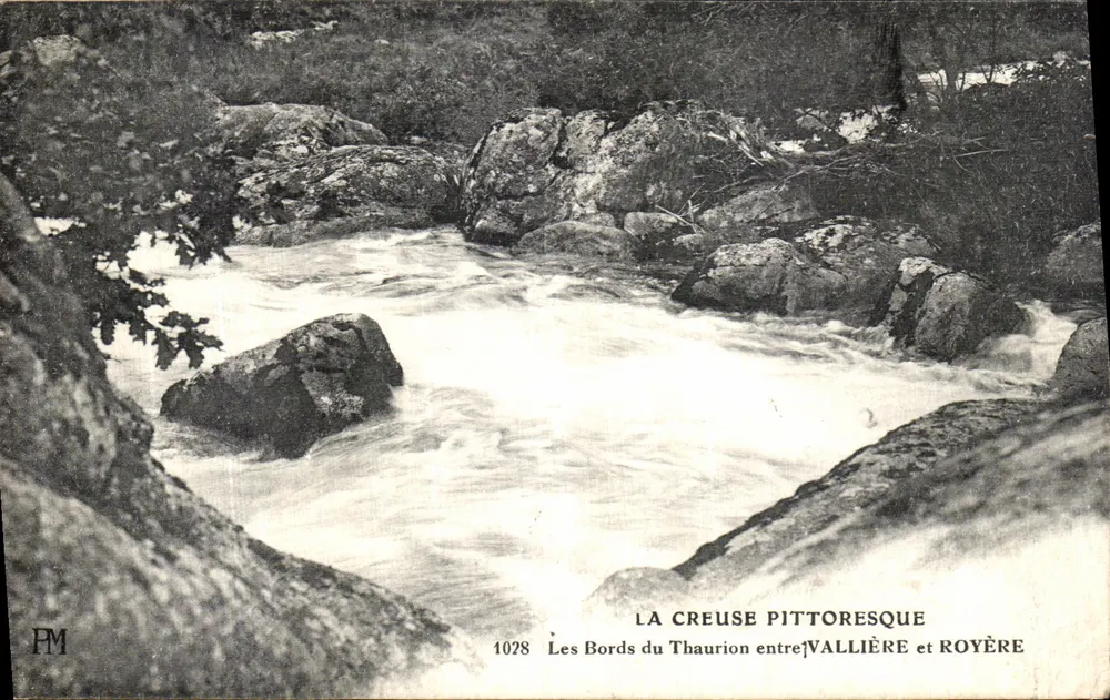 Pittoreske Creuse — Die Ufer des Thaurion zwischen Vallière und Royère — PM, Nr. 1028 - Vorderseite
