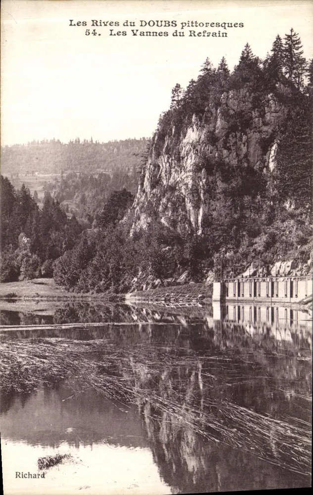 Pittoreske Ufer des DOUBS — 54. Les Vannes du Refrain — Richard - Vorderseite