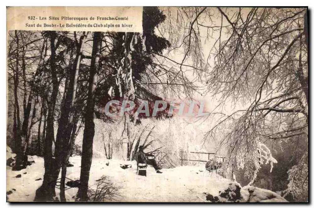 Der Belvédère des Alpinen Vereins im Winter — Franche-Comté — Ausgabe des französischen Alpinen Vereins - Vorderseite