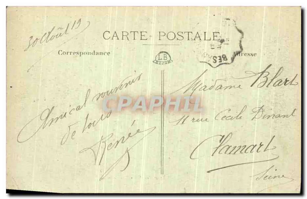 Bassins du Doubs — Die Hotels am Wasserfall — Edition des Nouvelles Galeries, Nr. 109 - Rückseite