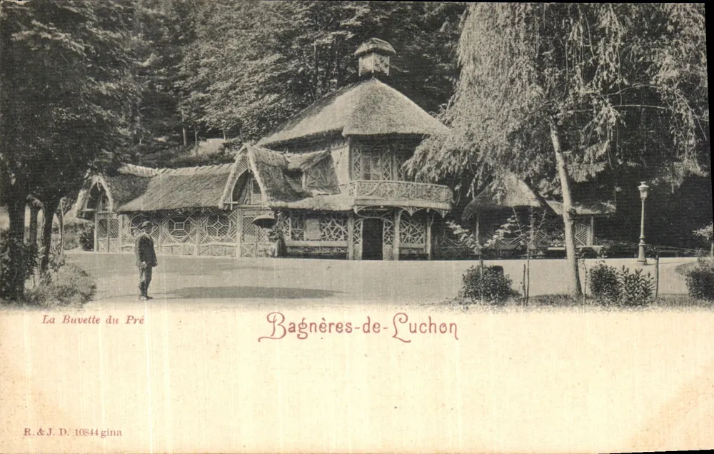 La Buvette du Pré — Bagnères-de-Luchon — R.&J. 10844 - Recto