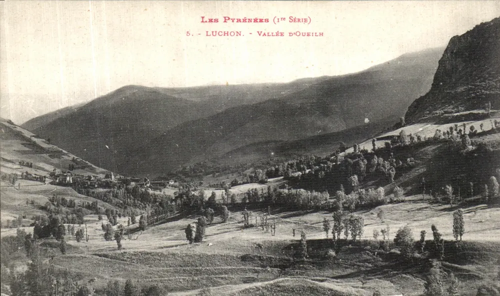 Luchon - Vale do Oueilh — Os Pirineus (1ª Série) — editor LF - Frente