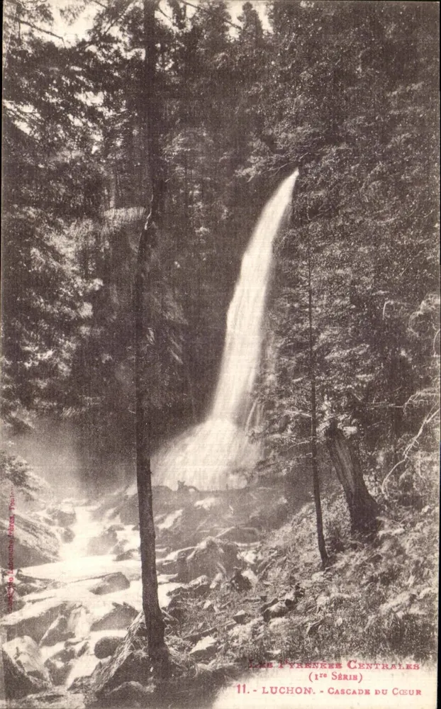 Luchon - Cascata do Coração — Os Pirineus Centrais (1ª Série) n°11 - Frente