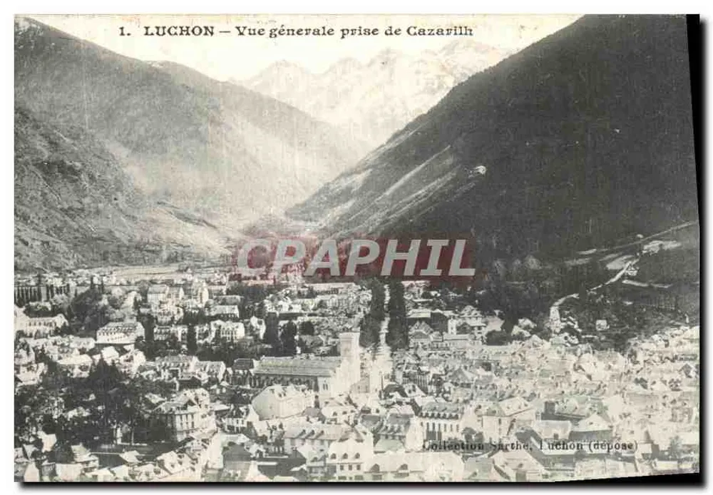 Luchon — Allgemeiner Blick von Cazarilh — Sammlung Sarthe, Luchon (deposited) - Vorderseite