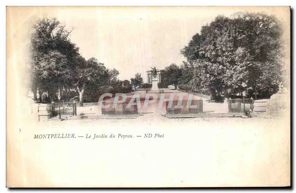 Montpellier — El Jardín del Peyrou — ND Pbot - Anverso