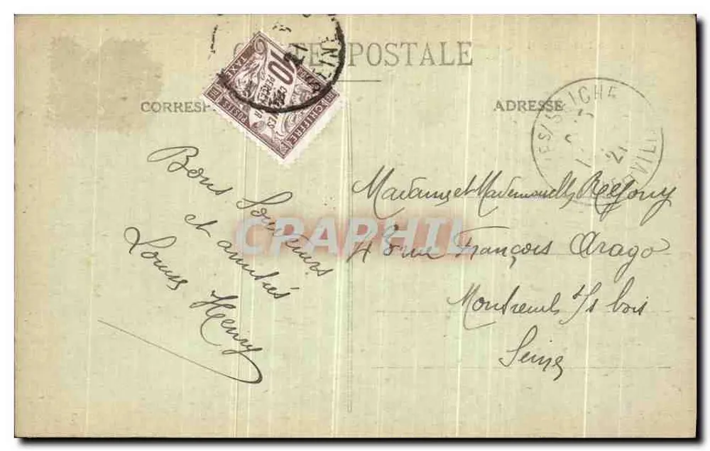 Rennes - O Bairro Margueritte — Coleção A. G. — n° 136 - Verso