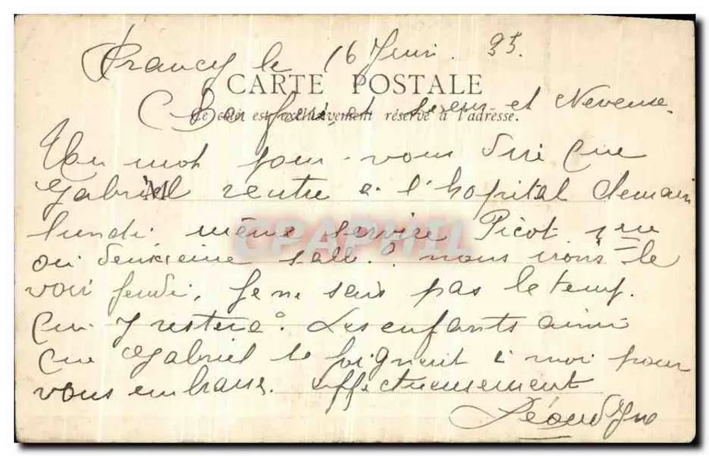 Paramé-Rochebonne — Die Terrassen der Spitze von Rochebonne — B.F. Paris - Rückseite