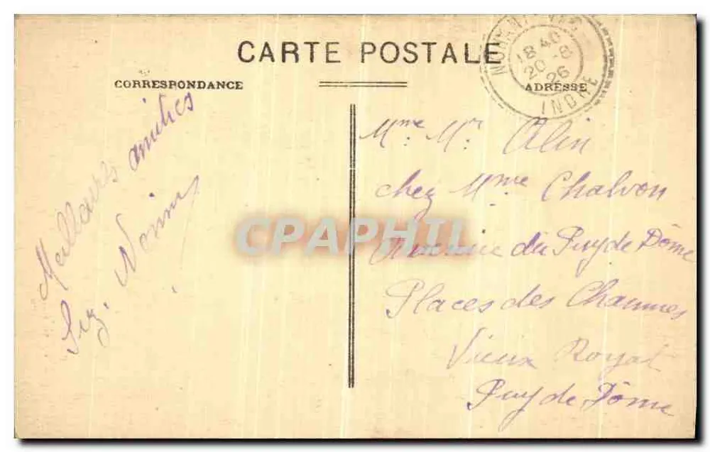 Castelo feudal restaurado — St-Chartier — Castelos do Indre — editor G. O. & Fils, Châteaudun - Verso