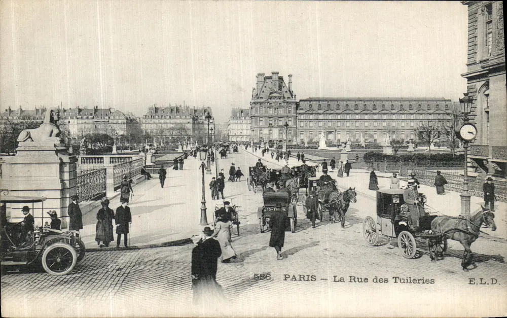 Paris — A Rue des Tuileries — E.L.D. n° 586 - Frente