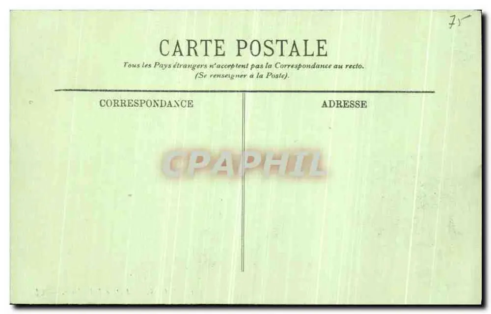 Paris — Entrada do Élysée — LL. n° 561 - Verso