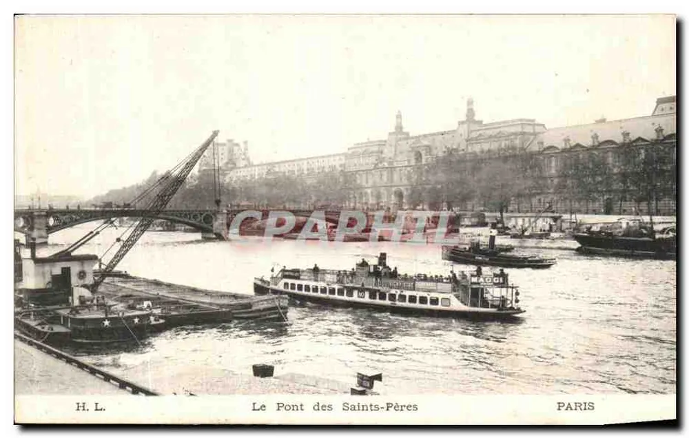 Die Brücke der Saints-Pères — Paris — H. L. - Vorderseite