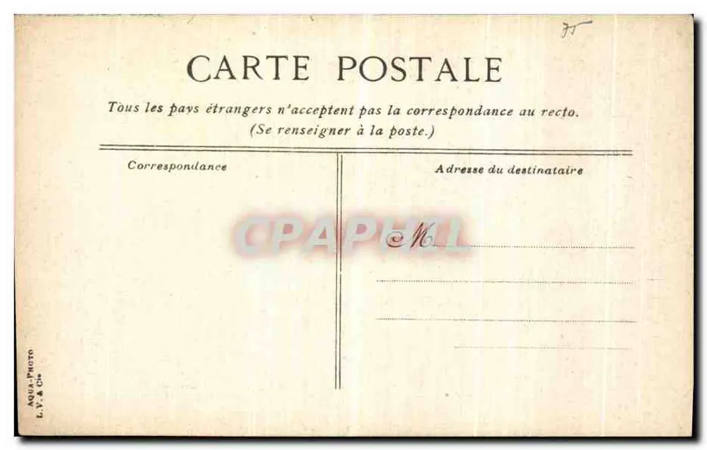 Bois de Boulogne - Nahe dem chinesischen Pavillon — Verlag AQUA-PHOTO L.Y. & Cie, n°2 - Rückseite