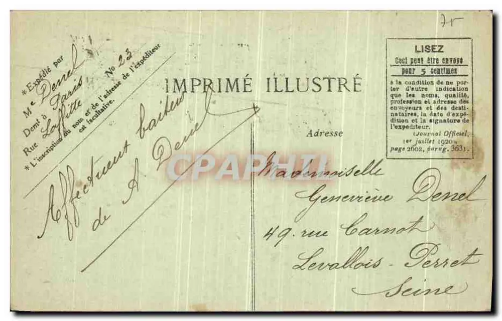 Oper von Paris — Nationale Akademie der Musik — Verleger IMPRIMÉ ILLUSTRÉ, Nr. 23 - Rückseite