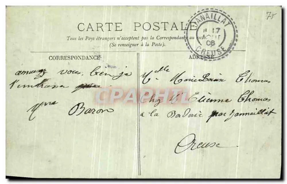 PARIS — A Escola Politécnica — LL. n° 464 - Verso