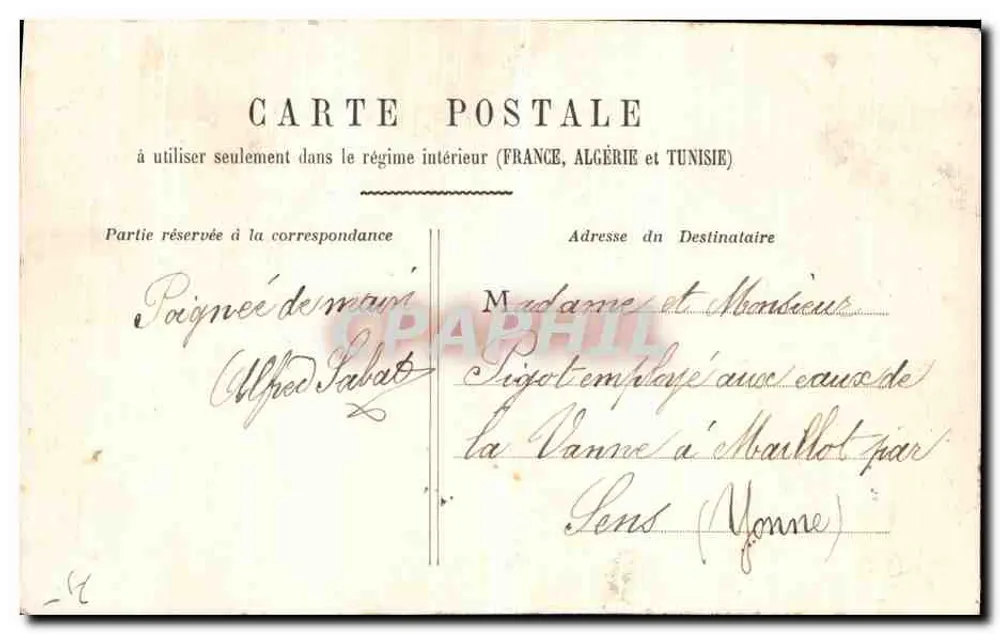 Ponte Alexandre III — Paris 5 — editor desconhecido, número de série não visível - Verso