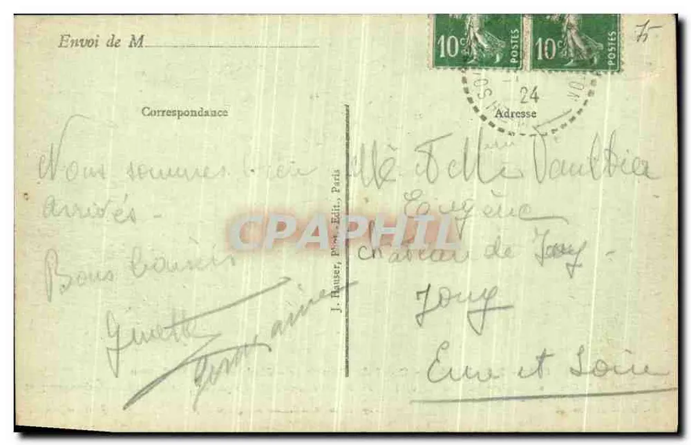 Paris (4e) - Quai de Bourbon - Casas históricas — J. H. Déposé - Verso