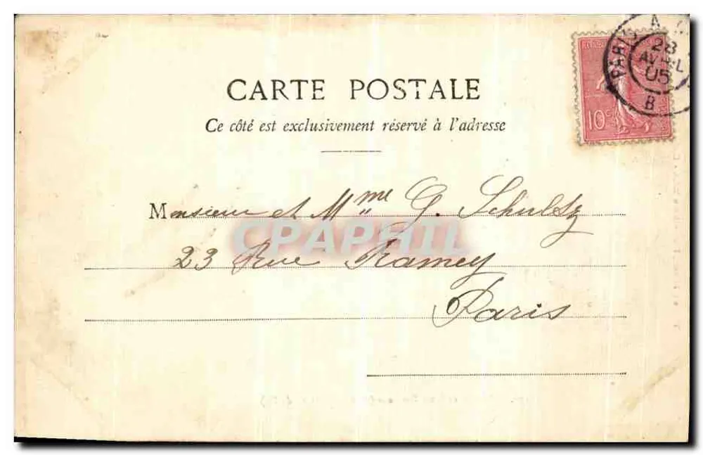 Schloss Rosa Bonheur (ehemaliges Schloss By) — Thibault, Verlag, Fontainebleau-Melun — n° 328 - Rückseite