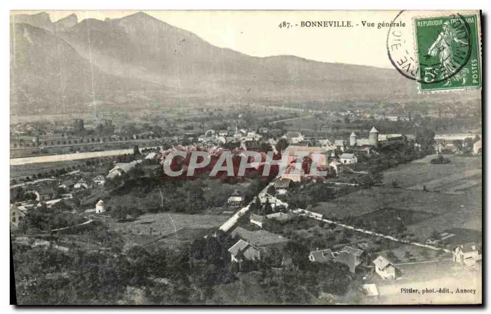 Bonneville — Widok ogólny — Pittler, fot. i wyd., Annecy - Awers