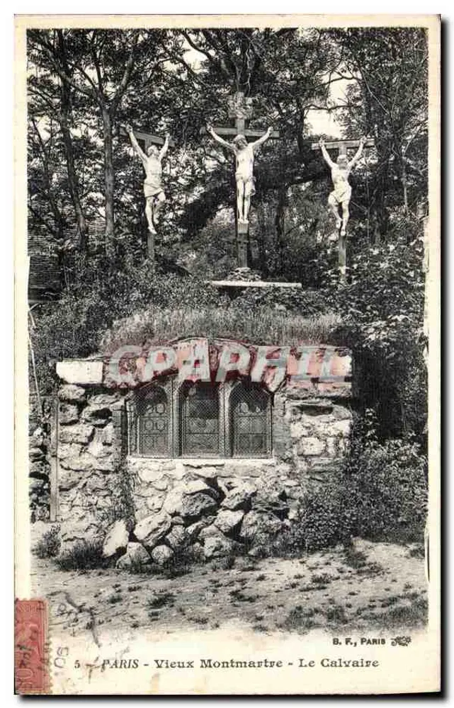 Altes Montmartre — Der Calvarienberg — B. F., Paris, Nr. 5 - Vorderseite