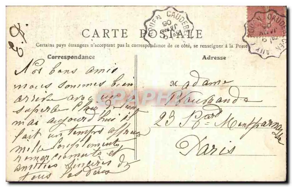 Altes Montmartre — Der Calvarienberg — B. F., Paris, Nr. 5 - Rückseite