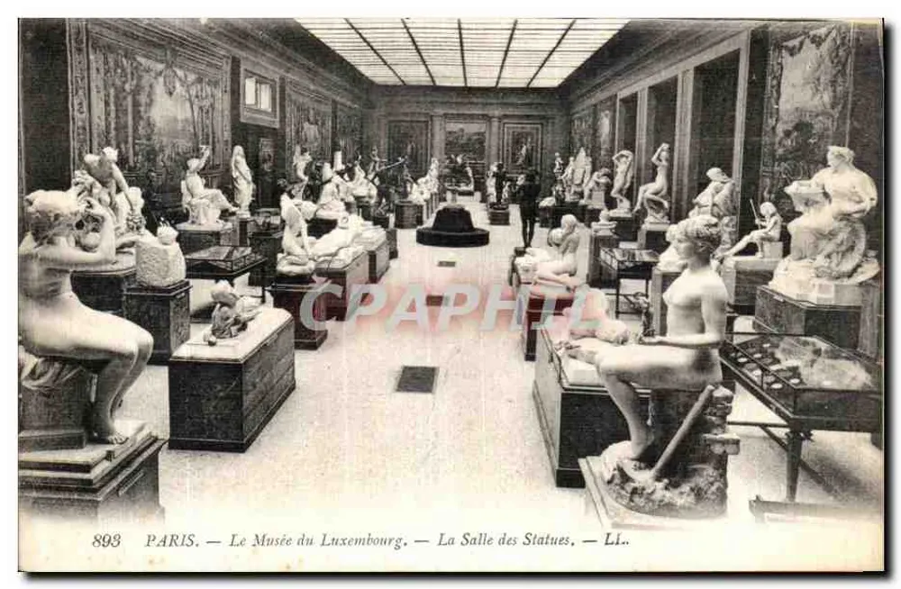 Paris — Das Museum Luxembourg — Die Saal der Statuen — LI.. - Vorderseite