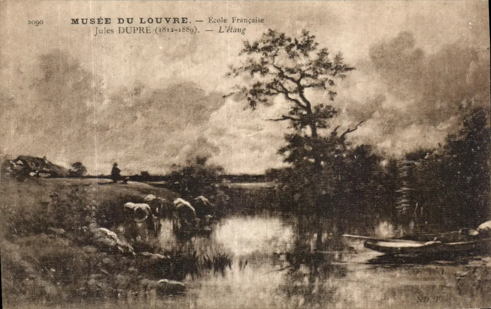 Louvre-Museum — Französische Schule — Jules Dupré (1812-1889) — Der Teich - Vorderseite