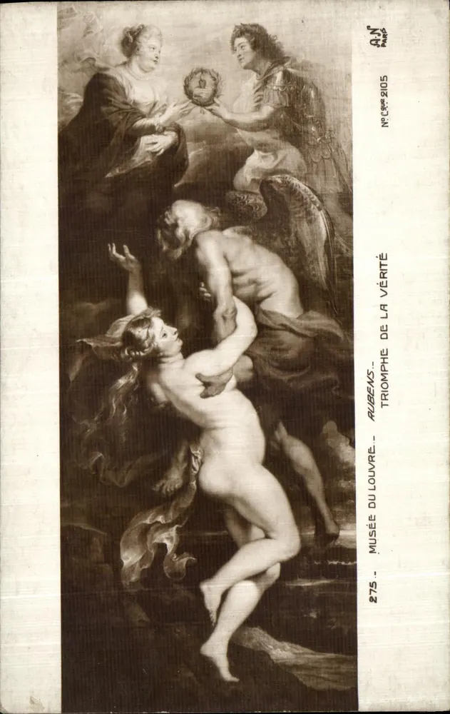 Triunfo da Verdade — Rubens — Museu do Louvre — N° Césp 2105 - Frente