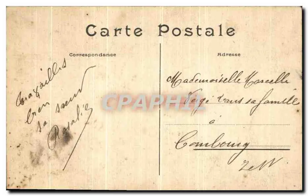 Paris - Denkmal von Lafayette und Washington - Place des États-Unis - S.R.A. n°28 - Rückseite