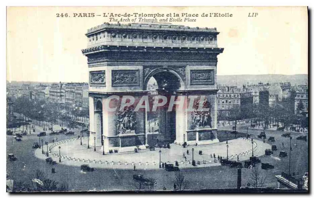 Paris — Der Arc de Triomphe und die Place de l'Étoile — LIP, n°246 - Vorderseite