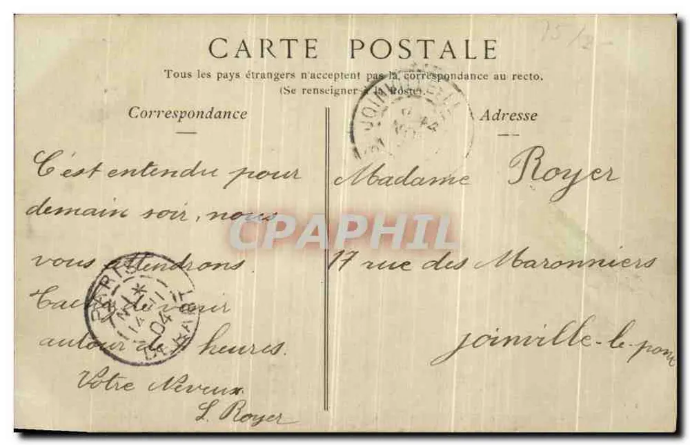 PARIS. — Der Sieg der Republik, von Dalou (Place de la Nation) — Collections ND Phot, Nr. 272 - Rückseite