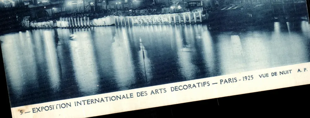 Internationale Ausstellung der dekorativen Künste — Paris — 1925 — Nachtansicht — A.P. - Vorderseite